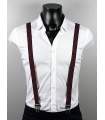 bretelles bordeaux petite fantaisie losange pour homme