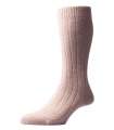 Chaussettes Pantherella beiges 85% cachemire