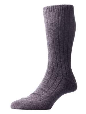 Chaussettes Pantherella grises 85% cachemire