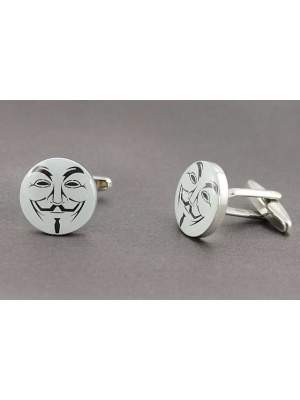 Boutons de manchette masque d'anonymous