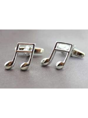 Boutons de manchette note de musique