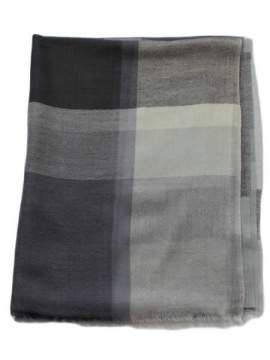 Etole en laine tons gris par rectangles